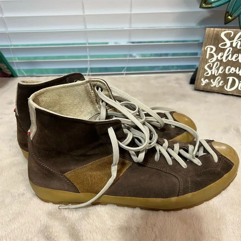 Dolomite Men's High Top Hiking Sneakers Brown Leather Size 11.5